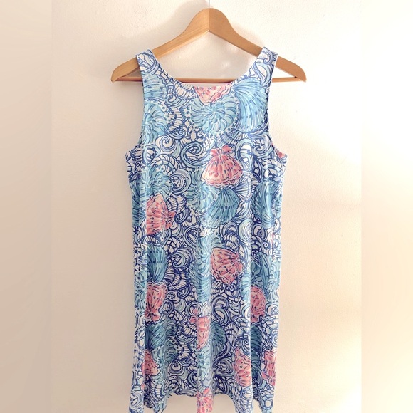 Lilly Pulitzer Kristen Swing Dress Boca Blue Sea What Size Small - Picture 3 of 8